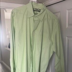 Cinch Men's Light Green Shirt